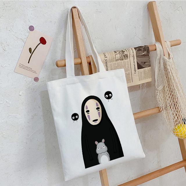 Японское аниме шикарная модная холщовая сумка Harajuku Goth Punk Shopper женская сумка большой вместимости классическая сумка винтажная сумка на плечо 29*32cm