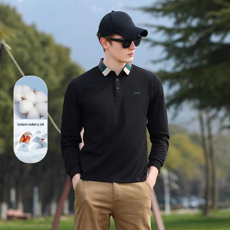 JEEP Men s Silk Blend Long Sleeve Polo Shirt 2XL
JEEP Men s Silk Blend Long Sleeve Polo Shirt 2XL