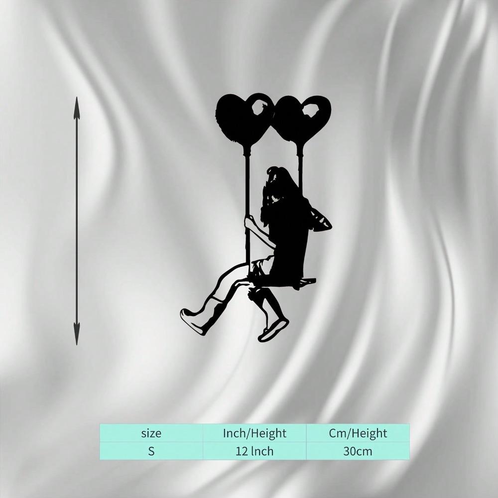 Metal Balloon Girl Wall Art Sculpture Romantic Valentine Wedding Decor Rust Resistant Bedroom Garden Statue різнокольоровий
Metal Balloon Girl Wall Art Sculpture Romantic Valentine Wedding Decor Rust Resistant Bedroom Garden Statue різнокольоровий