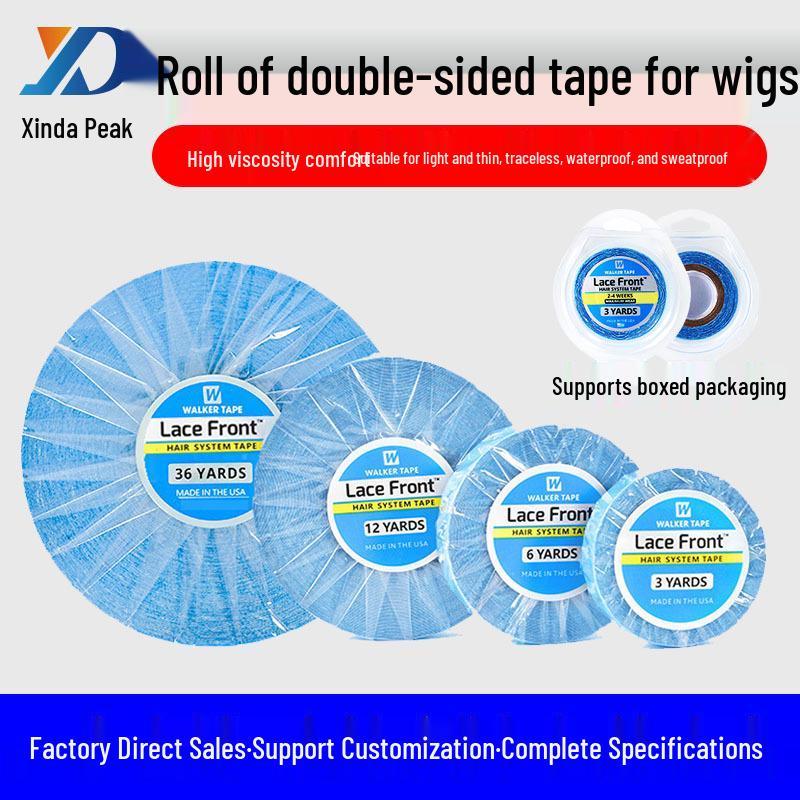 Super Sticky Blue Bio-Protein Hair Extension Glue - No Trace, Waterproof, Sweatproof, Double-Sided Tape. Blue Roll 3y*20mm
Super Sticky Blue Bio-Protein Hair Extension Glue - No Trace, Waterproof, Sweatproof, Double-Sided Tape. Blue Roll 3y*20mm