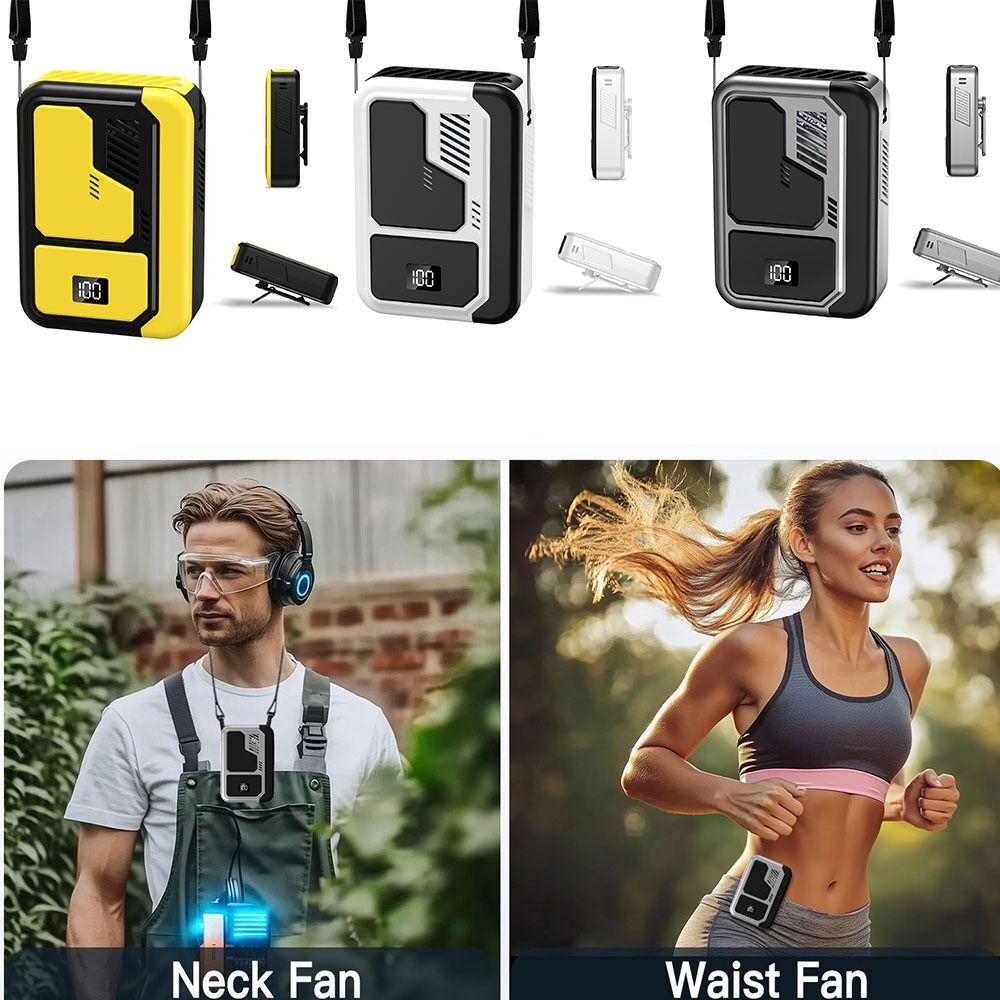 Strong Airflow Hanging Neck Fan 3 Speed Cooling Fan Portable Waist Fan for Outdoor Working жовтий
Strong Airflow Hanging Neck Fan 3 Speed Cooling Fan Portable Waist Fan for Outdoor Working жовтий