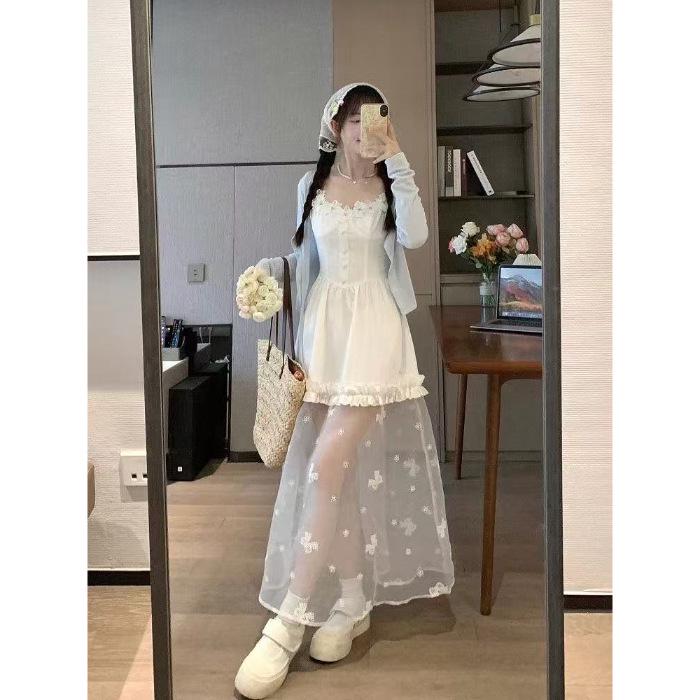 Chic 2026 Summer Women s Sun Protection Cardigan & Mesh Camisole Dress Set Small
Chic 2026 Summer Women s Sun Protection Cardigan & Mesh Camisole Dress Set Small