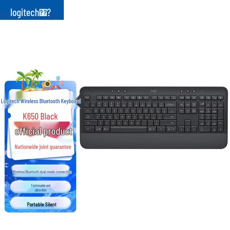 Logitech K650 Wireless Dual-Mode Office Keyboard
Logitech K650 Wireless Dual-Mode Office Keyboard