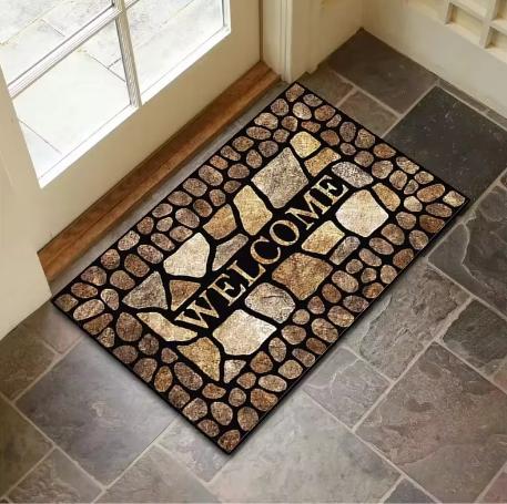 Stone Pattern Welcome Rug Floor Mat Natural Rock Design Decorative Carpet Entryway Home Decor 40cm x 60cm
Stone Pattern Welcome Rug Floor Mat Natural Rock Design Decorative Carpet Entryway Home Decor 40cm x 60cm