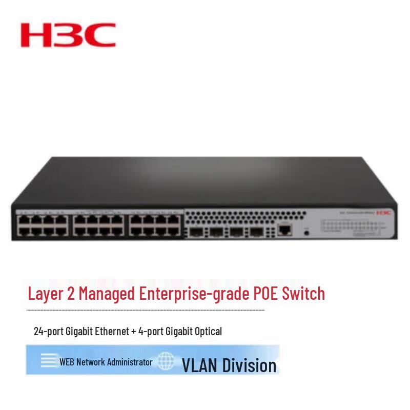 H3C S1850V2-28P-HPWR Ethernet Switch
H3C S1850V2-28P-HPWR Ethernet Switch