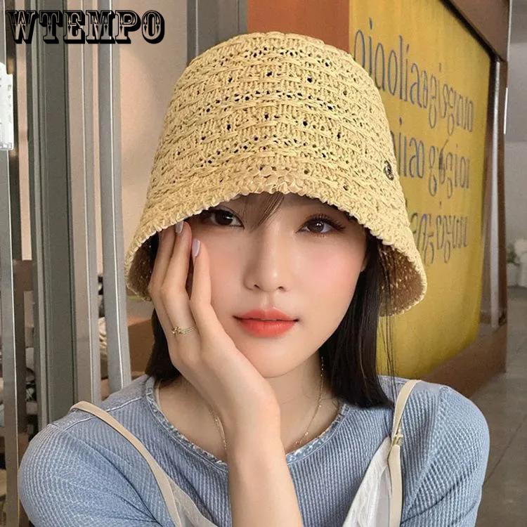 WTEMPO Hollow-out Summer Women s Solid Color Casual Sun Hats Fashion Woven Breathable Sun Protection Bucket Hats 1pc бежевий
WTEMPO Hollow-out Summer Women s Solid Color Casual Sun Hats Fashion Woven Breathable Sun Protection Bucket Hats 1pc бежевий