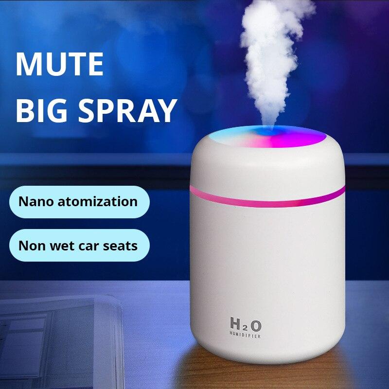 USB Cool Mist Sprayer Portable 300ml Electric Air Humidifier Aroma Oil Diffuser with Colorful Night Light for Home Car
USB Cool Mist Sprayer Portable 300ml Electric Air Humidifier Aroma Oil Diffuser with Colorful Night Light for Home Car