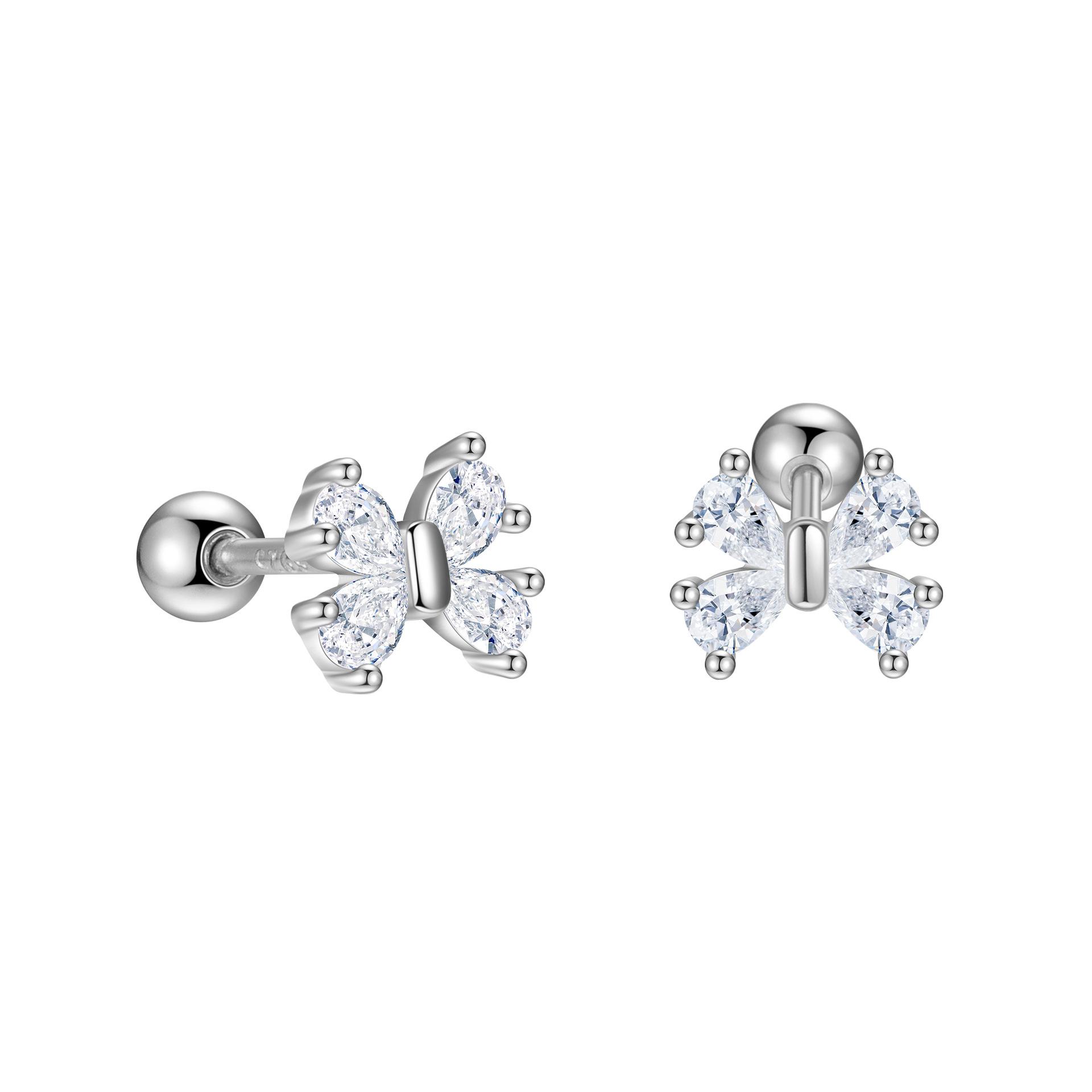 925 Sterling Silver Bowknot Screw Back Ball Stud Earrings (Gold/Silver) Shiny CZ Crystal Double-Color Jewelry for Women серебряный
925 Sterling Silver Bowknot Screw Back Ball Stud Earrings (Gold/Silver) Shiny CZ Crystal Double-Color Jewelry for Women серебряный