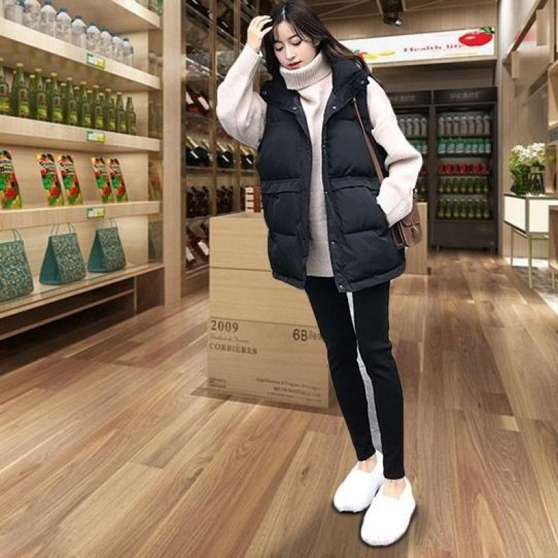 Хлопковый короткий пуховый жилет - Осень/Зима Корейский стиль Женский Универсальный Свободный крой XL【65-72.5kg】 чёрный
Хлопковый короткий пуховый жилет - Осень/Зима Корейский стиль Женский Универсальный Свободный крой XL【65-72.5kg】 чёрный