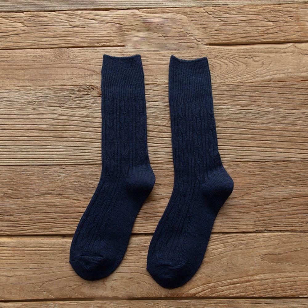 Solid Color Thick Fashion Trendy Middle Tube Hosiery Korean Style Socks Cotton Women Wool Socks тёмно-синий
Solid Color Thick Fashion Trendy Middle Tube Hosiery Korean Style Socks Cotton Women Wool Socks тёмно-синий