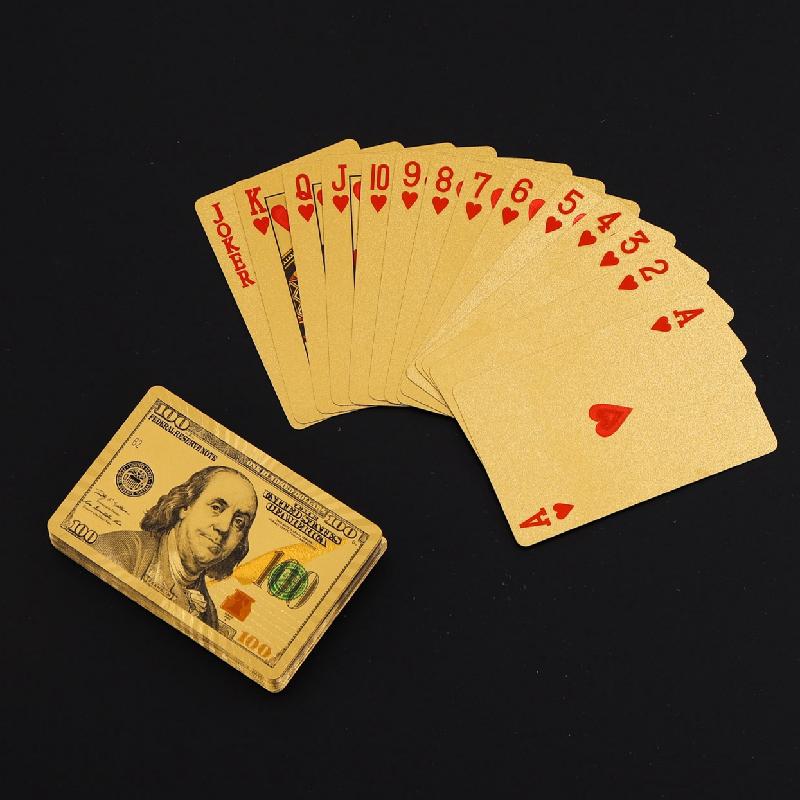 Luxury Poker Cards with 100 Dollar Design Waterproof Durable Table Game Cards
Luxury Poker Cards with 100 Dollar Design Waterproof Durable Table Game Cards