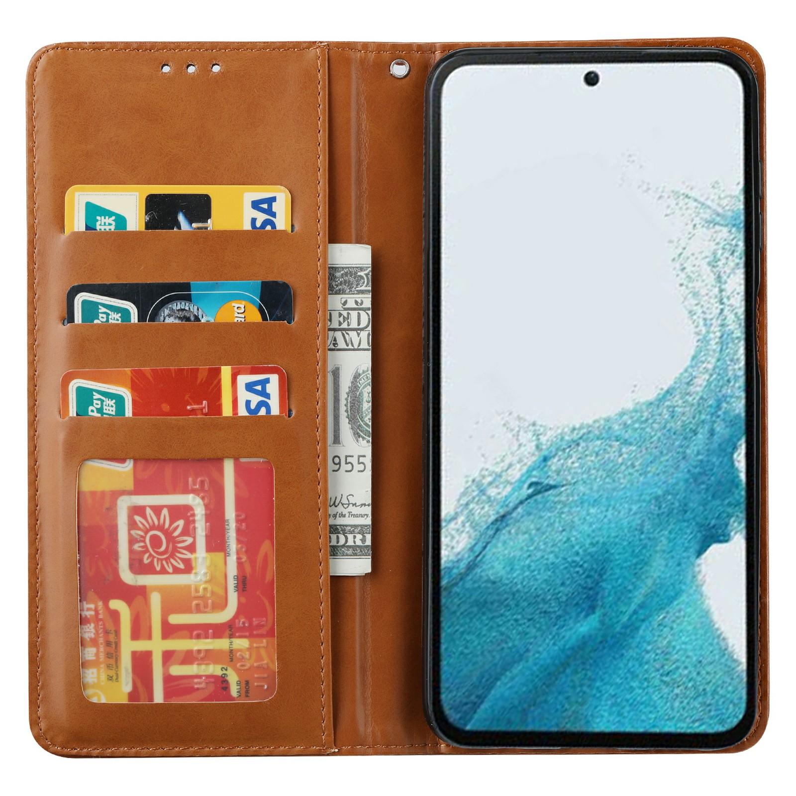 For Samsung Galaxy S25+ Cell Phone Case Magnetic Closing PU Leather Stand Cover Light Brown
For Samsung Galaxy S25+ Cell Phone Case Magnetic Closing PU Leather Stand Cover Light Brown