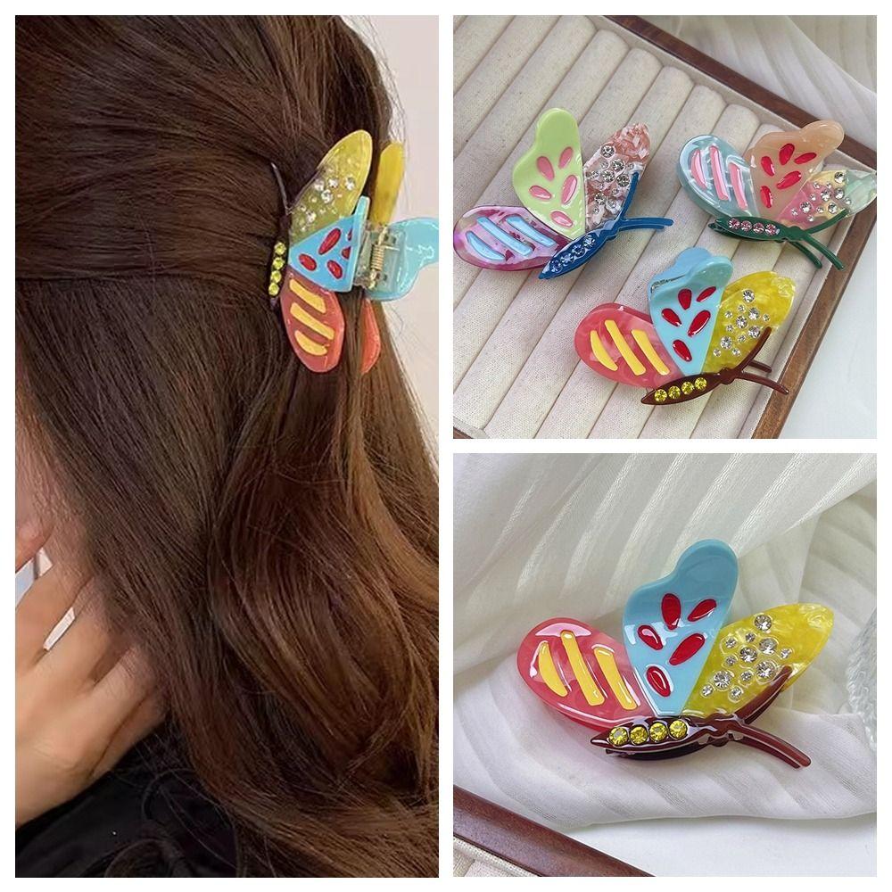 Elf Acetate Butterfly Hair Claw Animals Large Shark Clip Rhinestone Butterfly Hair Clip Female style 3
Elf Acetate Butterfly Hair Claw Animals Large Shark Clip Rhinestone Butterfly Hair Clip Female style 3