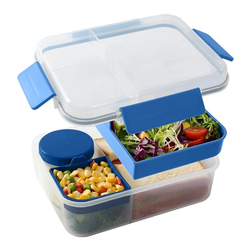 1600ml Double Compartmented Portable Lunch Box Microwave Bento Boxes for Kids School Office Leakproof Food Storage Container 1600ml синий
1600ml Double Compartmented Portable Lunch Box Microwave Bento Boxes for Kids School Office Leakproof Food Storage Container 1600ml синий