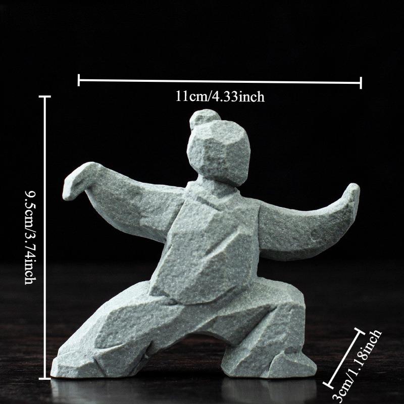 Handcrafted Tai Chi Warrior Stone Statue Chinese Kung Fu Decor Ornament for Desk Tea Table Office Gift
Handcrafted Tai Chi Warrior Stone Statue Chinese Kung Fu Decor Ornament for Desk Tea Table Office Gift