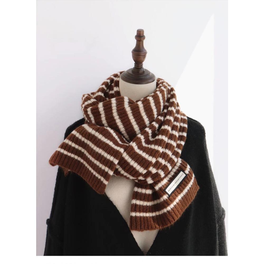 Striped Knitted Wool Scarf Women S Winter Ins Pure Student Couple Warm Thickened Versatile Scarf Men 160
Striped Knitted Wool Scarf Women S Winter Ins Pure Student Couple Warm Thickened Versatile Scarf Men 160