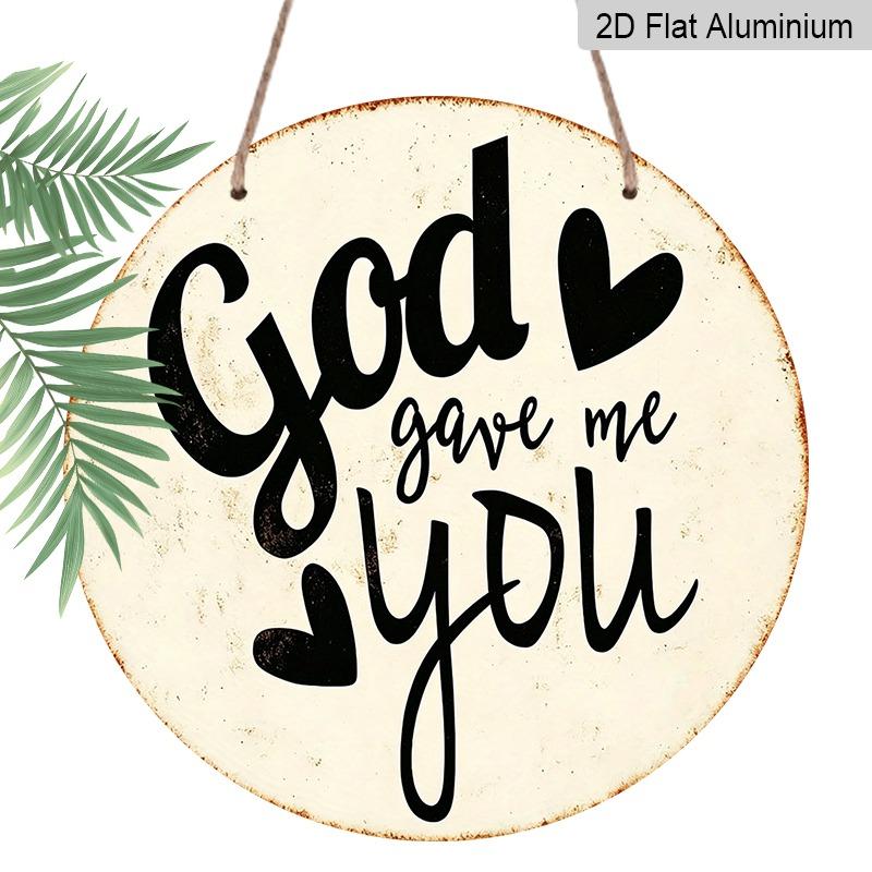 2D Flat Retro Aluminum Wall Decorations in Various Sizes. A Perfect Choice for Home Decor and Gifts, Expressing The Sentiment God Gave You To Me 20*20cm
2D Flat Retro Aluminum Wall Decorations in Various Sizes. A Perfect Choice for Home Decor and Gifts, Expressing The Sentiment God Gave You To Me 20*20cm