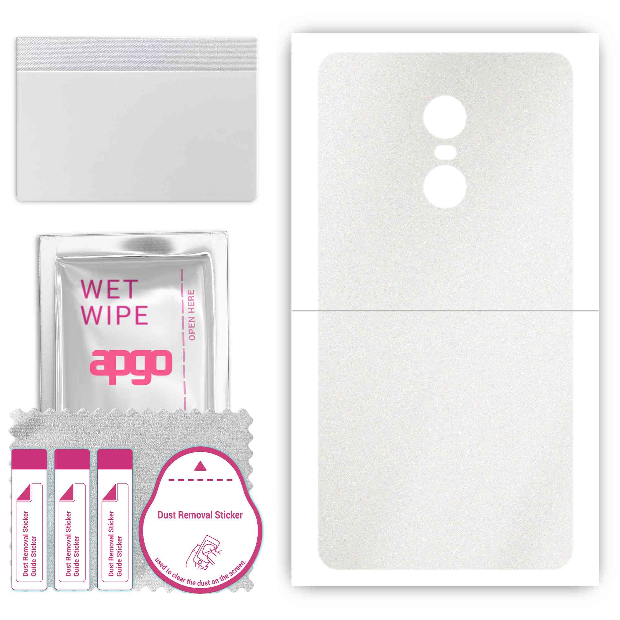 Apgo Protective Skin Sticker для задньої панелі, сумісний із Xiaomi Redmi Note 4, Wrap Film, Foil, Vinyl - Pattern Matte Transparent
Apgo Protective Skin Sticker для задньої панелі, сумісний із Xiaomi Redmi Note 4, Wrap Film, Foil, Vinyl - Pattern Matte Transparent