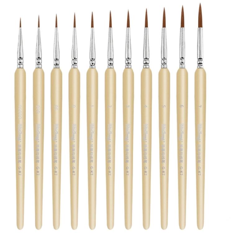 11Pieces Fine Detail Paint Brush Set for Miniature Acrylic Watercolor Gouache Oil Face Painting Model Figurine Project
11Pieces Fine Detail Paint Brush Set for Miniature Acrylic Watercolor Gouache Oil Face Painting Model Figurine Project