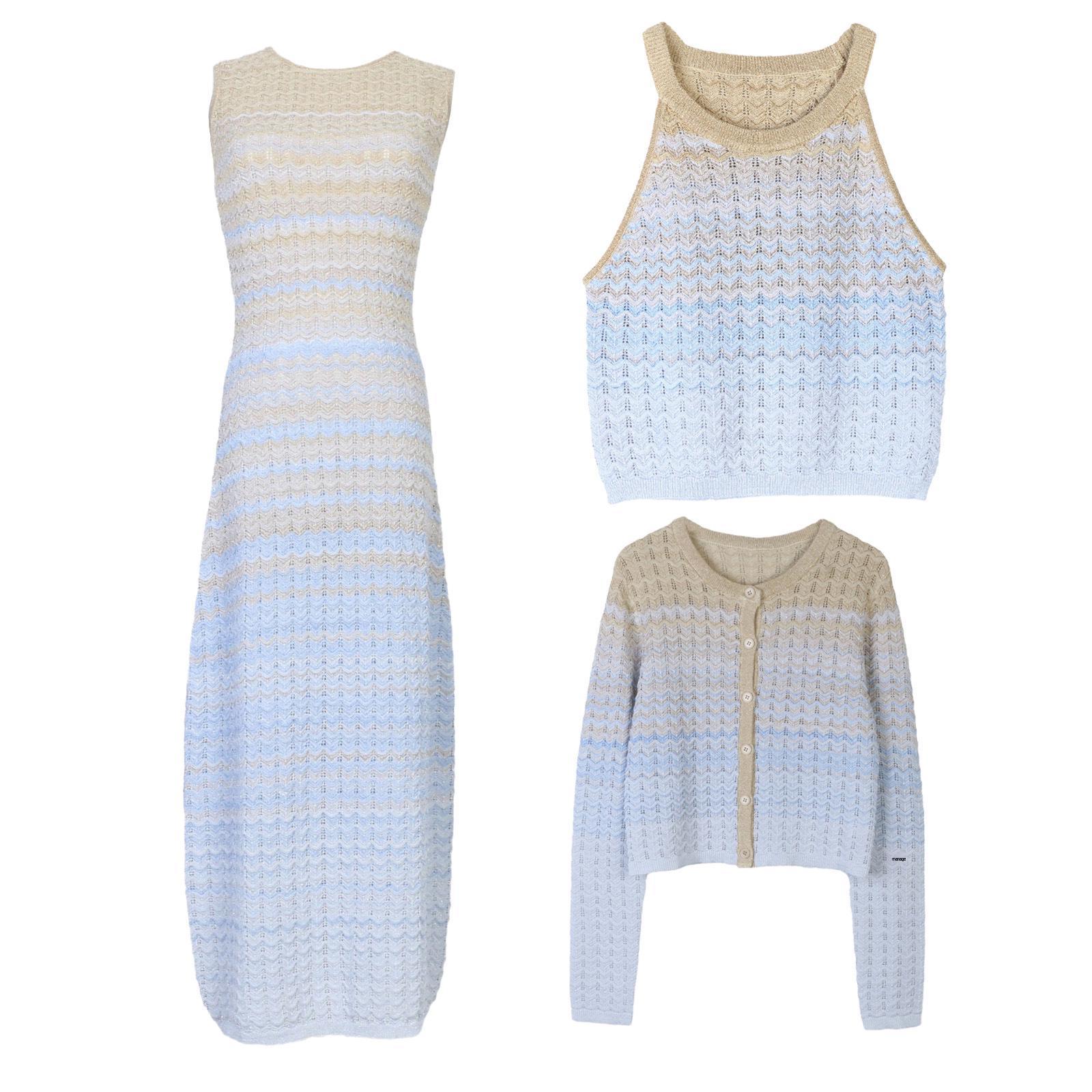 S Family Women s French Sweet Wave Striped Knitted Cardigan Vest Dress for Spring/Summer Medium
S Family Women s French Sweet Wave Striped Knitted Cardigan Vest Dress for Spring/Summer Medium