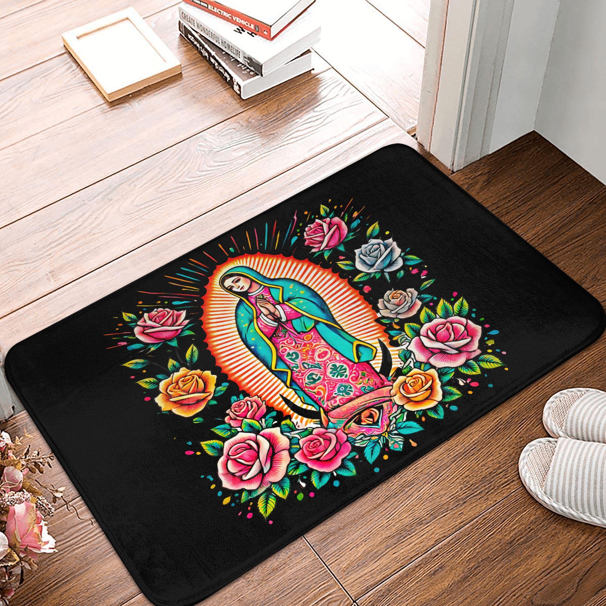 Virgin Mary Of Guadalupe Front Door Mat Anti-Slip Indoor Quick Dry Religious Art Doormat Floor Bath Entrance Rug Carpet 40cmx60cm
Virgin Mary Of Guadalupe Front Door Mat Anti-Slip Indoor Quick Dry Religious Art Doormat Floor Bath Entrance Rug Carpet 40cmx60cm