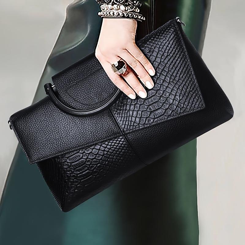 European American Womens Crocodile Pattern Clutch Elegant Evening Handbag Stylish Shoulder Crossbody Bags for Women Daily Use
European American Womens Crocodile Pattern Clutch Elegant Evening Handbag Stylish Shoulder Crossbody Bags for Women Daily Use