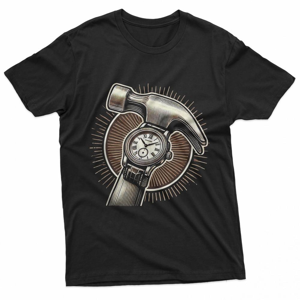 Vintage Claw Hammer Wristwatch Funny Time Design TShirt Unisex T-Shirt S
Vintage Claw Hammer Wristwatch Funny Time Design TShirt Unisex T-Shirt S