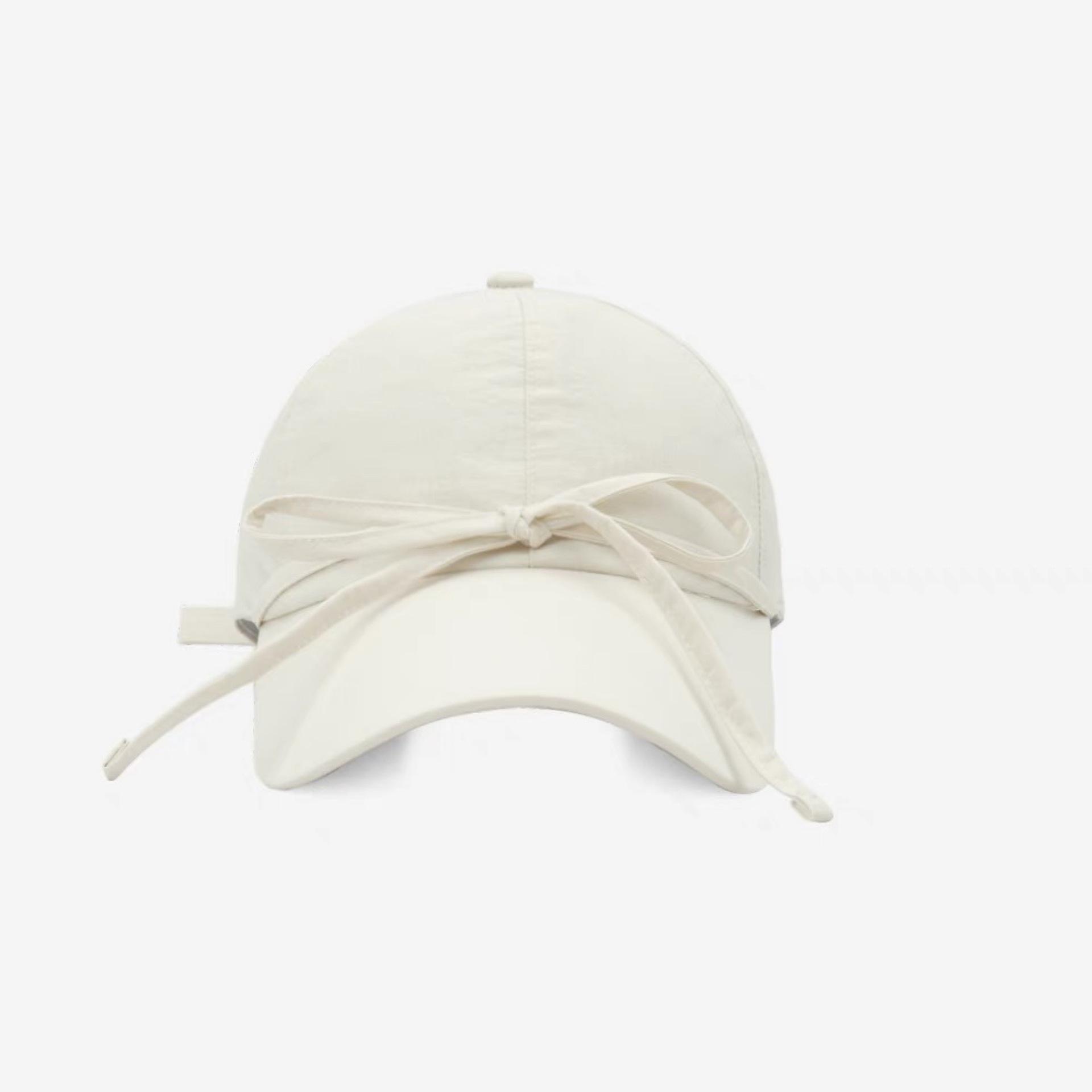 Korean Streamer Sweet Bow Baseball Hat for Women with Wide Brim Sun Protection Thin Breathable Face showing Small Duckling Cap adjustable
Korean Streamer Sweet Bow Baseball Hat for Women with Wide Brim Sun Protection Thin Breathable Face showing Small Duckling Cap adjustable