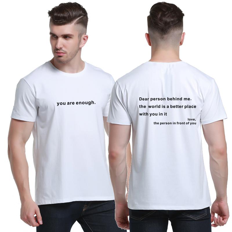 Лето 2023 года, мужская футболка Dear Person Behind Me, рубашки с информацией о психическом здоровье, рубашки с рисунком, футболки унисекс, летние эстетические футболки
Лето 2023 года, мужская футболка Dear Person Behind Me, рубашки с информацией о психическом здоровье, рубашки с рисунком, футболки унисекс, летние эстетические футболки