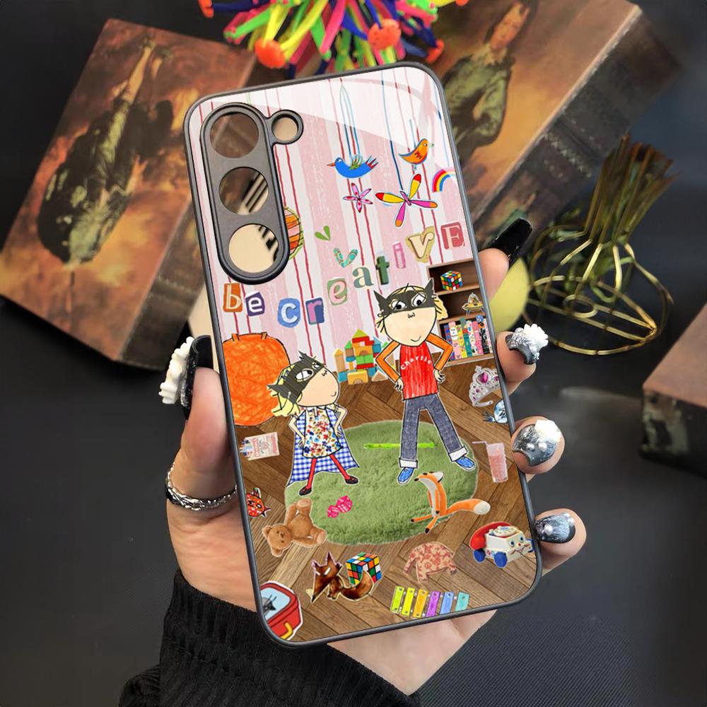 Cartoon C-CHARLIE AND LOLA Phone Case For Samsung Galaxy S25 S24 S23 S22 S20 S21 Note20 Ultra Plus Fe Colored Silver Cover Samsung S24 Plus
Cartoon C-CHARLIE AND LOLA Phone Case For Samsung Galaxy S25 S24 S23 S22 S20 S21 Note20 Ultra Plus Fe Colored Silver Cover Samsung S24 Plus