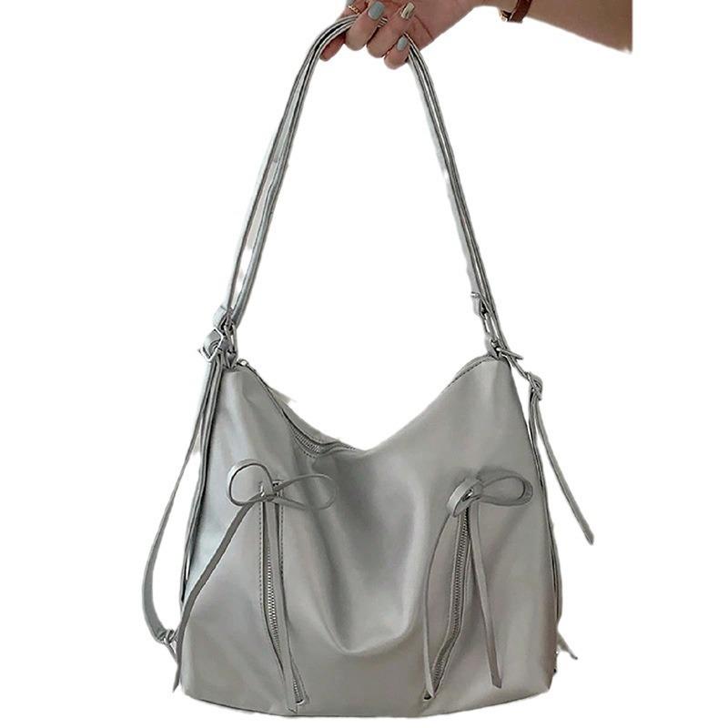 New Bow Shoulder Bag Women s Fashion Korean Tote Bag Casual Large Capacity Shoulder Bag срібний
New Bow Shoulder Bag Women s Fashion Korean Tote Bag Casual Large Capacity Shoulder Bag срібний