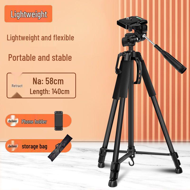Professional Dual-Use Tripod for Photography & Live Streaming, 360° Rotatable, Thickened Detachable Load-Bearing Plate Includes Phone Clip + Storage Bag
Professional Dual-Use Tripod for Photography & Live Streaming, 360° Rotatable, Thickened Detachable Load-Bearing Plate Includes Phone Clip + Storage Bag