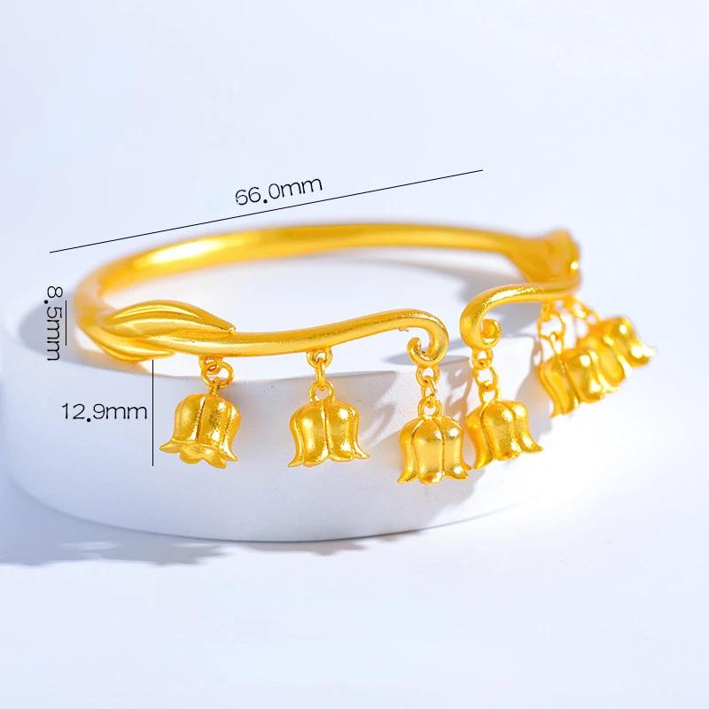 Golden Lily of The Valley Bracelet Ancient Style Flower Wristband Adjustable Stylish and Elegant Gold-plated Jewelry Accessories золотой
Golden Lily of The Valley Bracelet Ancient Style Flower Wristband Adjustable Stylish and Elegant Gold-plated Jewelry Accessories золотой