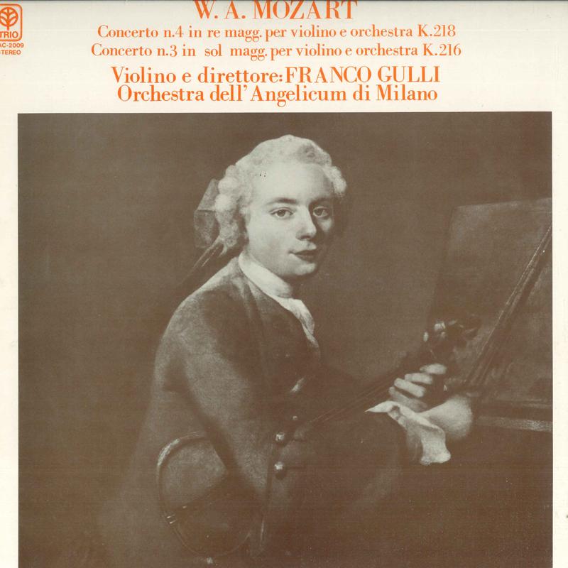 LP Record FRANK GULLI, MILAN ANGELICUM - Mozart: Violin Concerto No. 3 in G PAC2009 TRIO Japan Classical Used
LP Record FRANK GULLI, MILAN ANGELICUM - Mozart: Violin Concerto No. 3 in G PAC2009 TRIO Japan Classical Used
