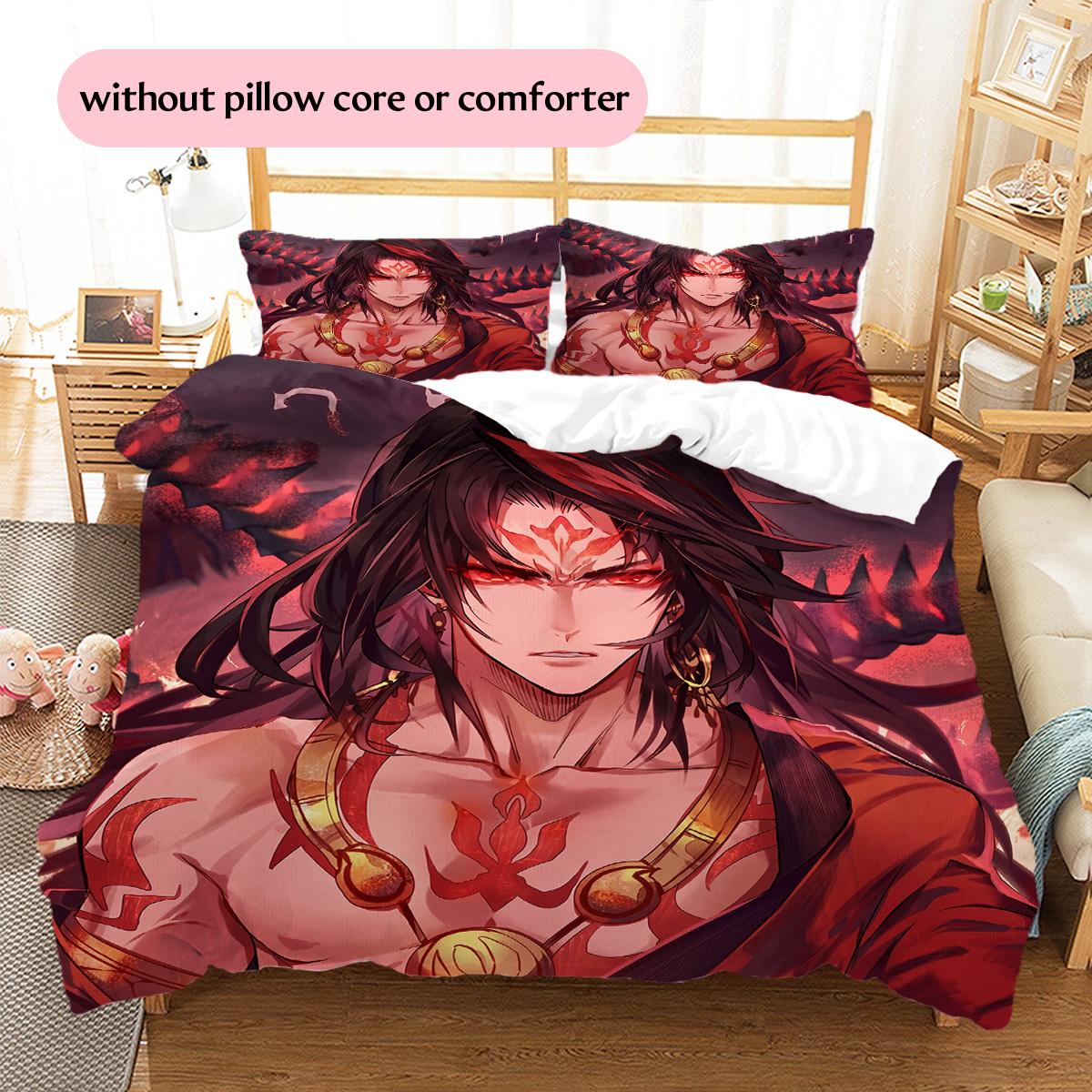 Asura Pattern Bedding Quilt Set Home Decoration Gift (1 * duvet cover + 2 * pillowcase without core) 135x200cm
Asura Pattern Bedding Quilt Set Home Decoration Gift (1 * duvet cover + 2 * pillowcase without core) 135x200cm
