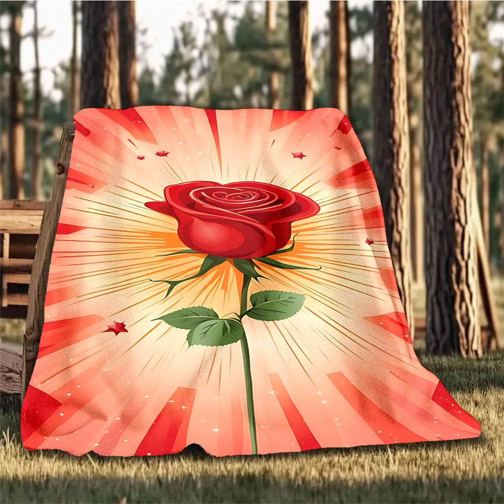 1pc Rose, Valentine Outdoor Blanket - Soft Flannel Cozy for Travel & Camping - All-Season Warm Bed Cover, Machine Washable yy251229091 75x90cm
1pc Rose, Valentine Outdoor Blanket - Soft Flannel Cozy for Travel & Camping - All-Season Warm Bed Cover, Machine Washable yy251229091 75x90cm