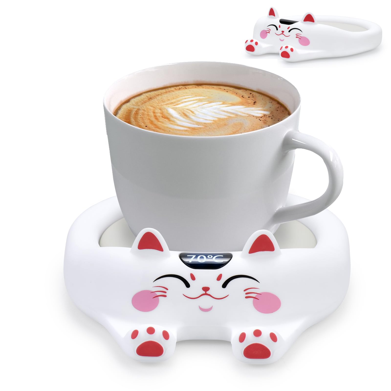 Cat Pattern Cup Coffee Cup Mug Insulated Keeps Drinks Tabletop Drink Warmer with 3 Temperature Quiet Suitable for Home and Office Work from Stylish белый
Cat Pattern Cup Coffee Cup Mug Insulated Keeps Drinks Tabletop Drink Warmer with 3 Temperature Quiet Suitable for Home and Office Work from Stylish белый