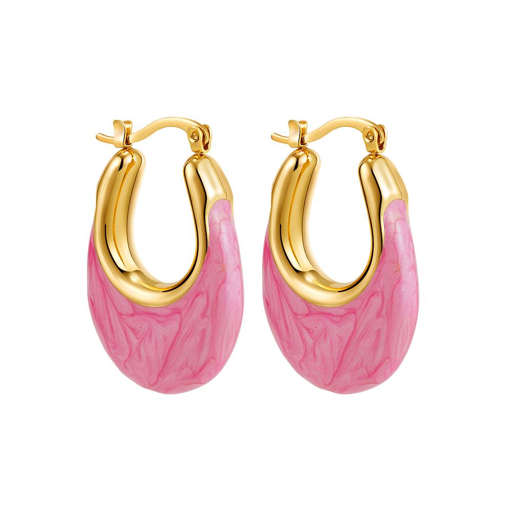 Vintage Enamel Colored Hoop Earrings for Women Statement Geometric Circle Ear Buckle Hoops Gold Plated Stainless Steel Zircon
Vintage Enamel Colored Hoop Earrings for Women Statement Geometric Circle Ear Buckle Hoops Gold Plated Stainless Steel Zircon