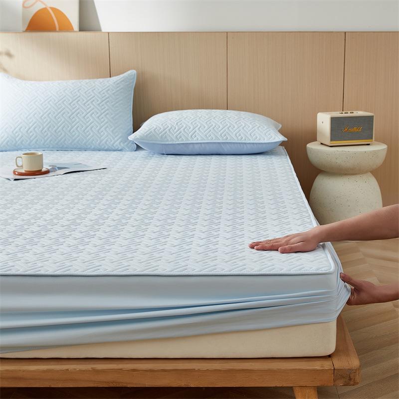 New Type A Raw Cotton Skin-friendly Quilted Solid Color Bed Sheet, Protective Bed Cover, Dirty-proof Bed Sheet 90cmx200cm+30cm
New Type A Raw Cotton Skin-friendly Quilted Solid Color Bed Sheet, Protective Bed Cover, Dirty-proof Bed Sheet 90cmx200cm+30cm