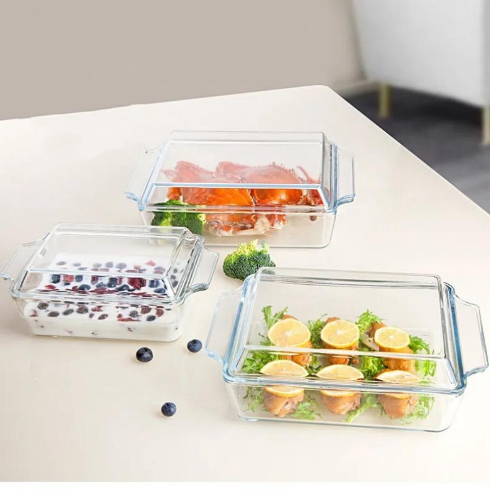 Rectangle Glass Crystal Bowl Heat-Resistant Lunch Box Microwave and Refrigerator style2-1L
Rectangle Glass Crystal Bowl Heat-Resistant Lunch Box Microwave and Refrigerator style2-1L