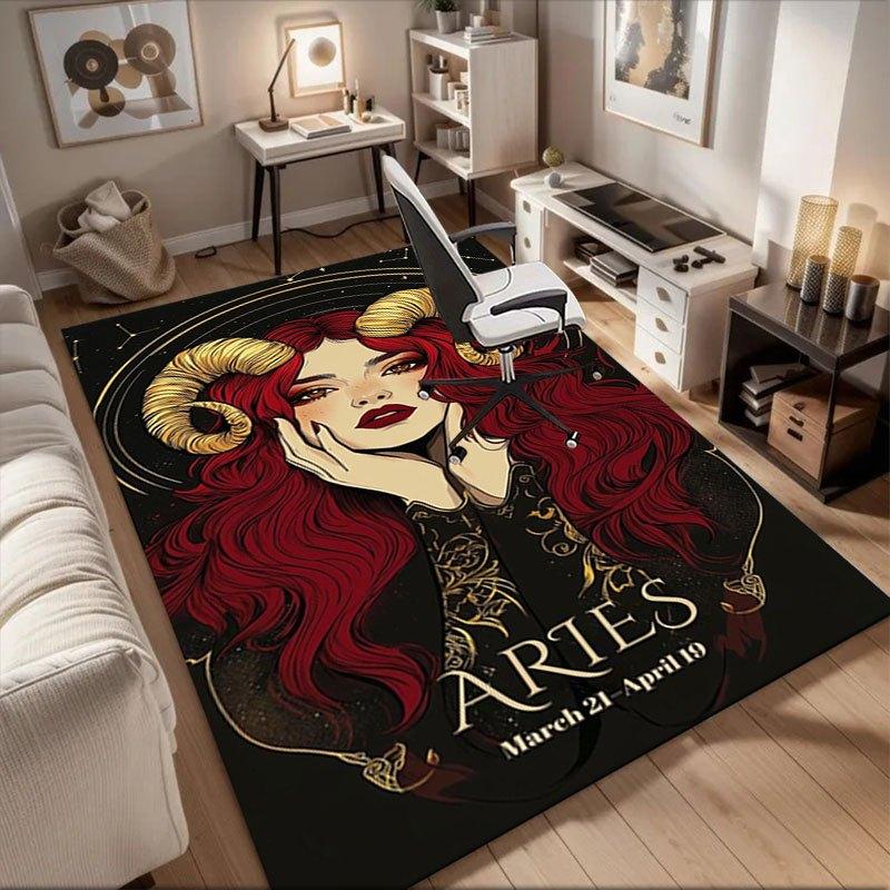 Aries Zodiac Sign: March 21 - April 19 Office Mat Home Decor Office Desk Chair Carpet for office ph1 60cm by 90cm
Aries Zodiac Sign: March 21 - April 19 Office Mat Home Decor Office Desk Chair Carpet for office ph1 60cm by 90cm