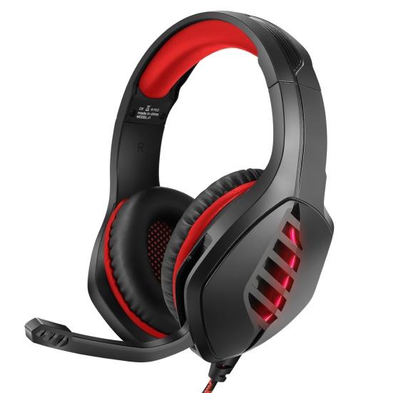 Игровая гарнитура J1, наушники с микрофоном, шумоподавлением, светодиодная подсветка, наушники
Игровая гарнитура J1, наушники с микрофоном, шумоподавлением, светодиодная подсветка, наушники
