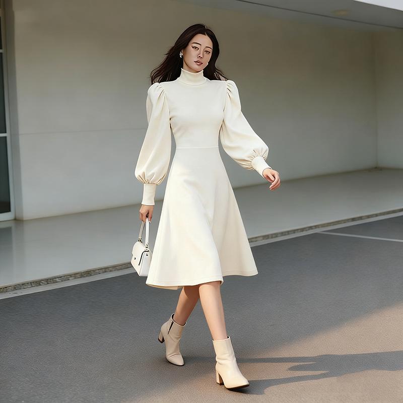 Apricot High-Neck Slim-Fit Knitted Dress for Women, Autumn/Winter, Lantern Sleeves, Ideal Layer Under Coats L абрикосовый
Apricot High-Neck Slim-Fit Knitted Dress for Women, Autumn/Winter, Lantern Sleeves, Ideal Layer Under Coats L абрикосовый