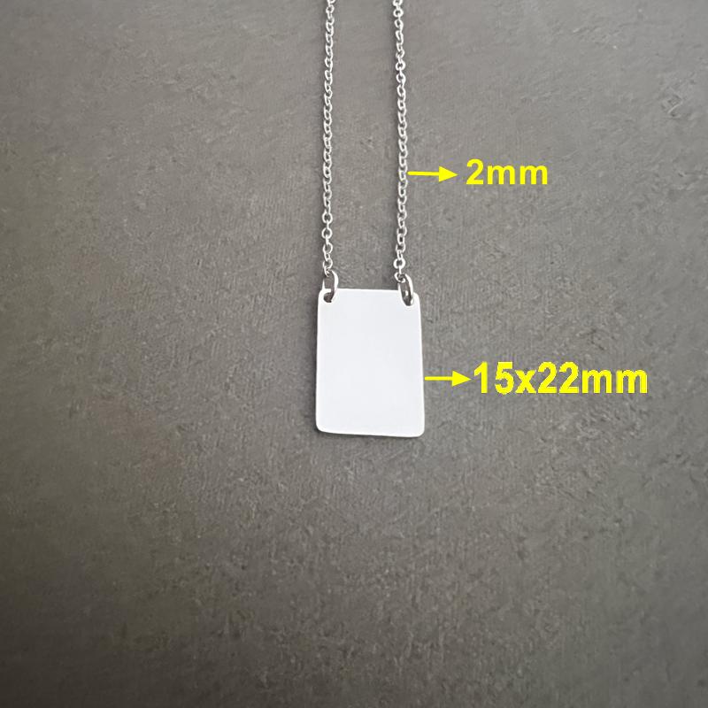 10pcs lot 15x22mm Rectangle Pendant Plate Necklace Mirror Polished 304 Stainless Steel 18K Gold Plated Necklace Number Zircon 45cm
10pcs lot 15x22mm Rectangle Pendant Plate Necklace Mirror Polished 304 Stainless Steel 18K Gold Plated Necklace Number Zircon 45cm
