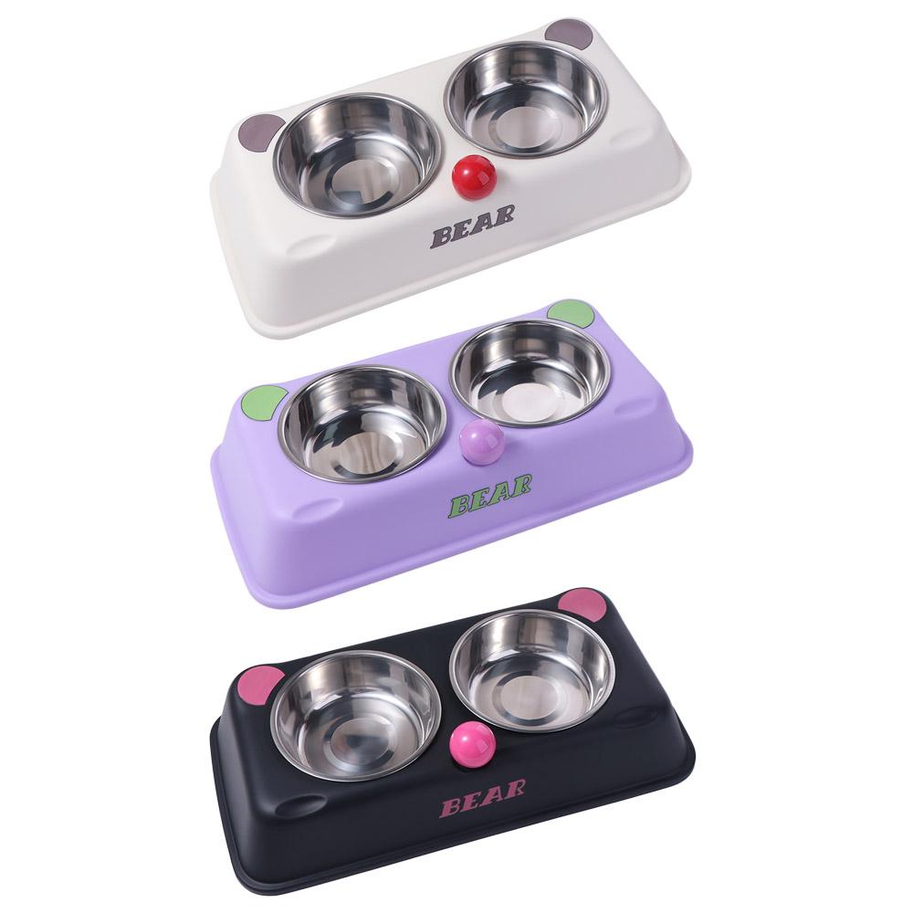 Large Capacity Double Pet Bowl Bear Shape Puppy Water Feeder Pet Drinking Bowl for Dogs Cats чорний
Large Capacity Double Pet Bowl Bear Shape Puppy Water Feeder Pet Drinking Bowl for Dogs Cats чорний