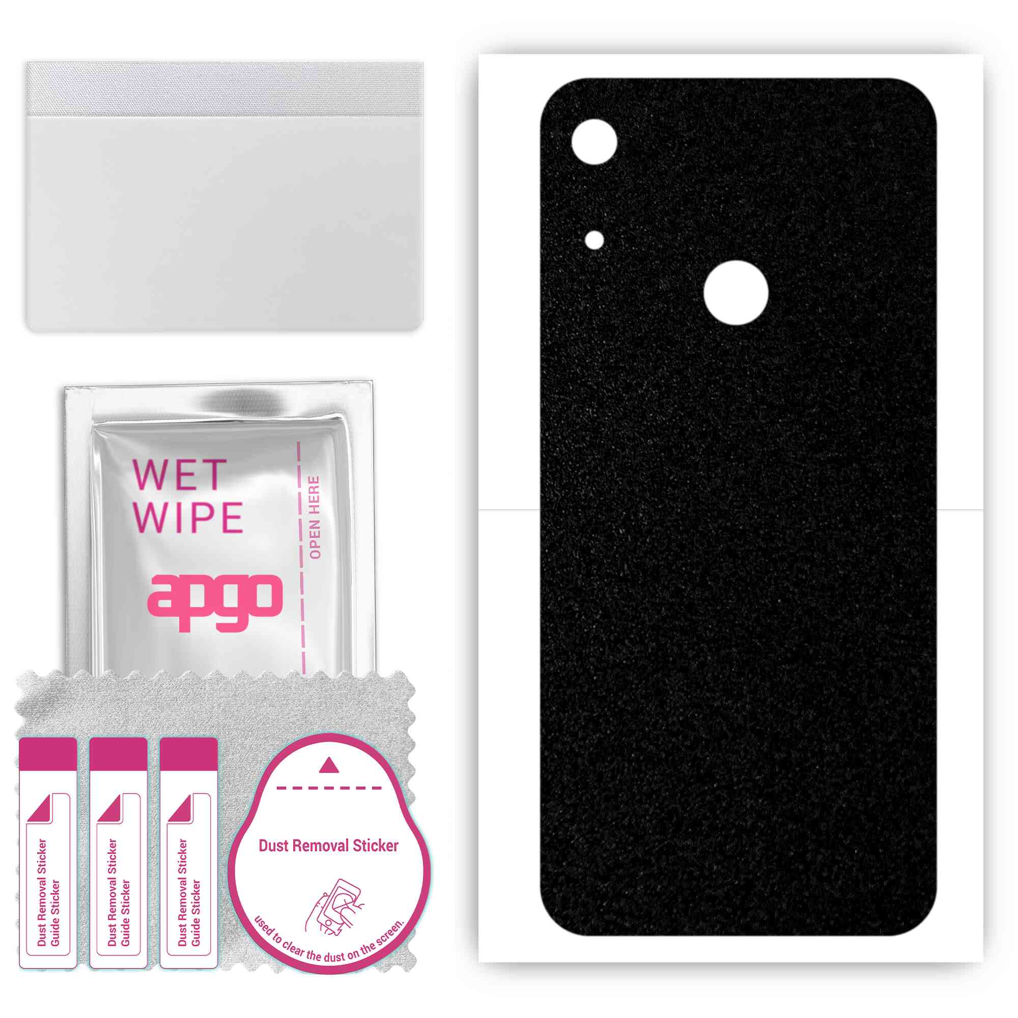 apgo Protective Skin Sticker for the back compatible with Huawei Y6S, Wrap Film, Foil, Vinyl - Pattern Matte Black
apgo Protective Skin Sticker for the back compatible with Huawei Y6S, Wrap Film, Foil, Vinyl - Pattern Matte Black