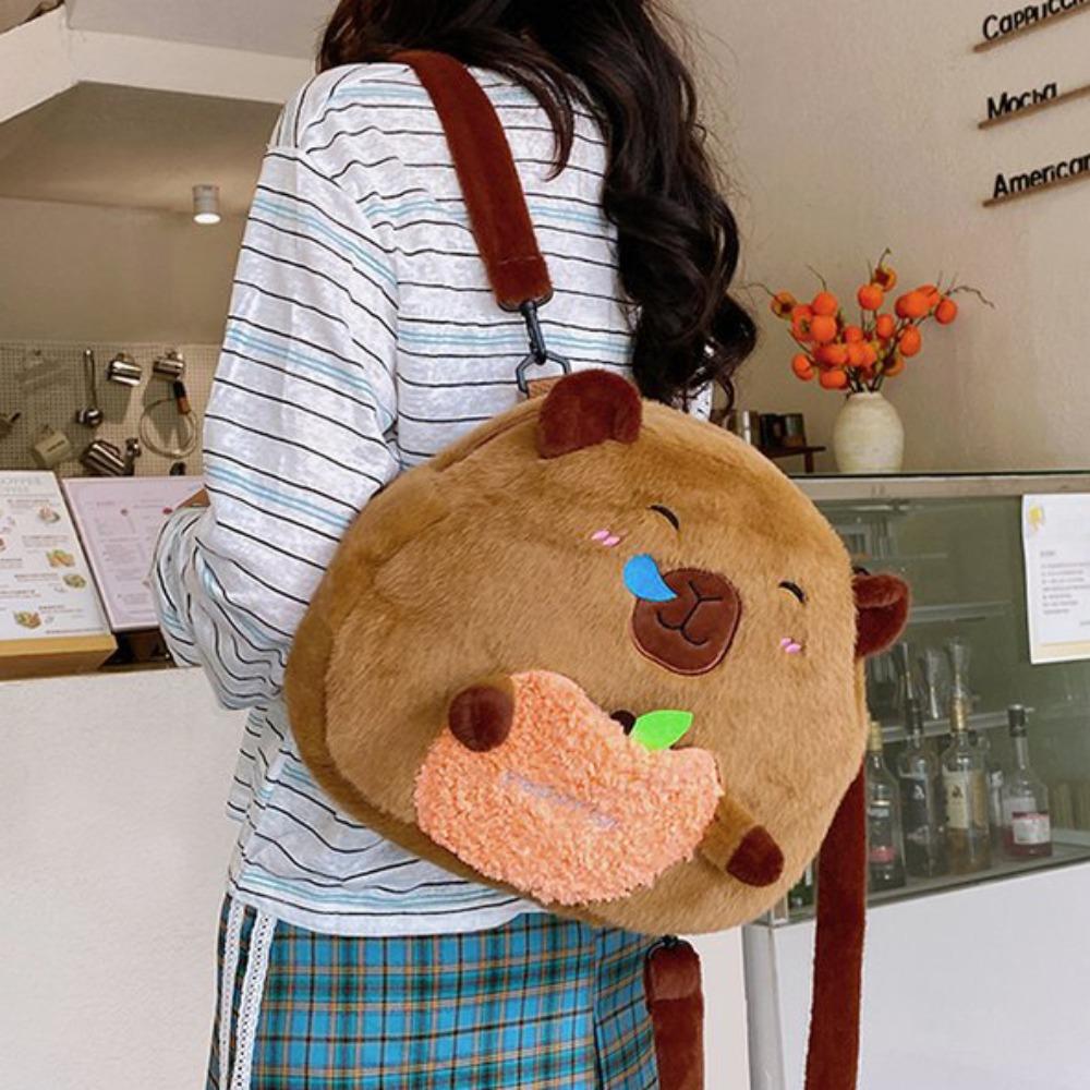 Plush Capyabra Plush Bag Stuffed Cartoon Doll Bag Schoolbag Capyabra Backpack Party style 3
Plush Capyabra Plush Bag Stuffed Cartoon Doll Bag Schoolbag Capyabra Backpack Party style 3