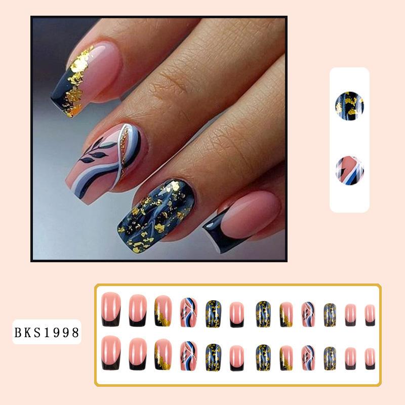Wearing Nail Mid length Nail Patch French European and American Spicy Girl Gold Foil Powder False Nail Ins Style Wearing Nail Beauty Patch
Wearing Nail Mid length Nail Patch French European and American Spicy Girl Gold Foil Powder False Nail Ins Style Wearing Nail Beauty Patch