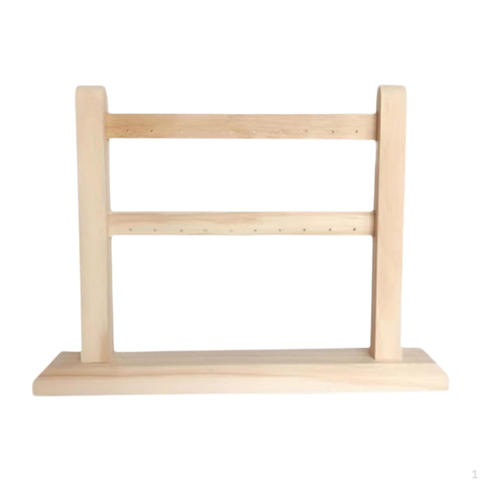 Earring Display Stand Jewelry Storage Rack Countertop Sturdy Wood Organizer Earrings Holder
Earring Display Stand Jewelry Storage Rack Countertop Sturdy Wood Organizer Earrings Holder