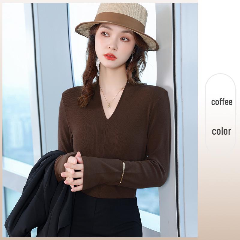 Women s Black V-neck Faux Cashmere Base Layer Top - Elegant, Slimming Autumn Outerwear for Small Suits 4XL 135-143 lbs кавовий
Women s Black V-neck Faux Cashmere Base Layer Top - Elegant, Slimming Autumn Outerwear for Small Suits 4XL 135-143 lbs кавовий